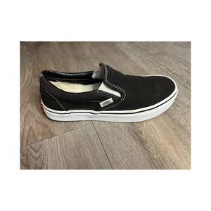 Vans Black Canvas Slip On Mens 5 / Womens 6.5